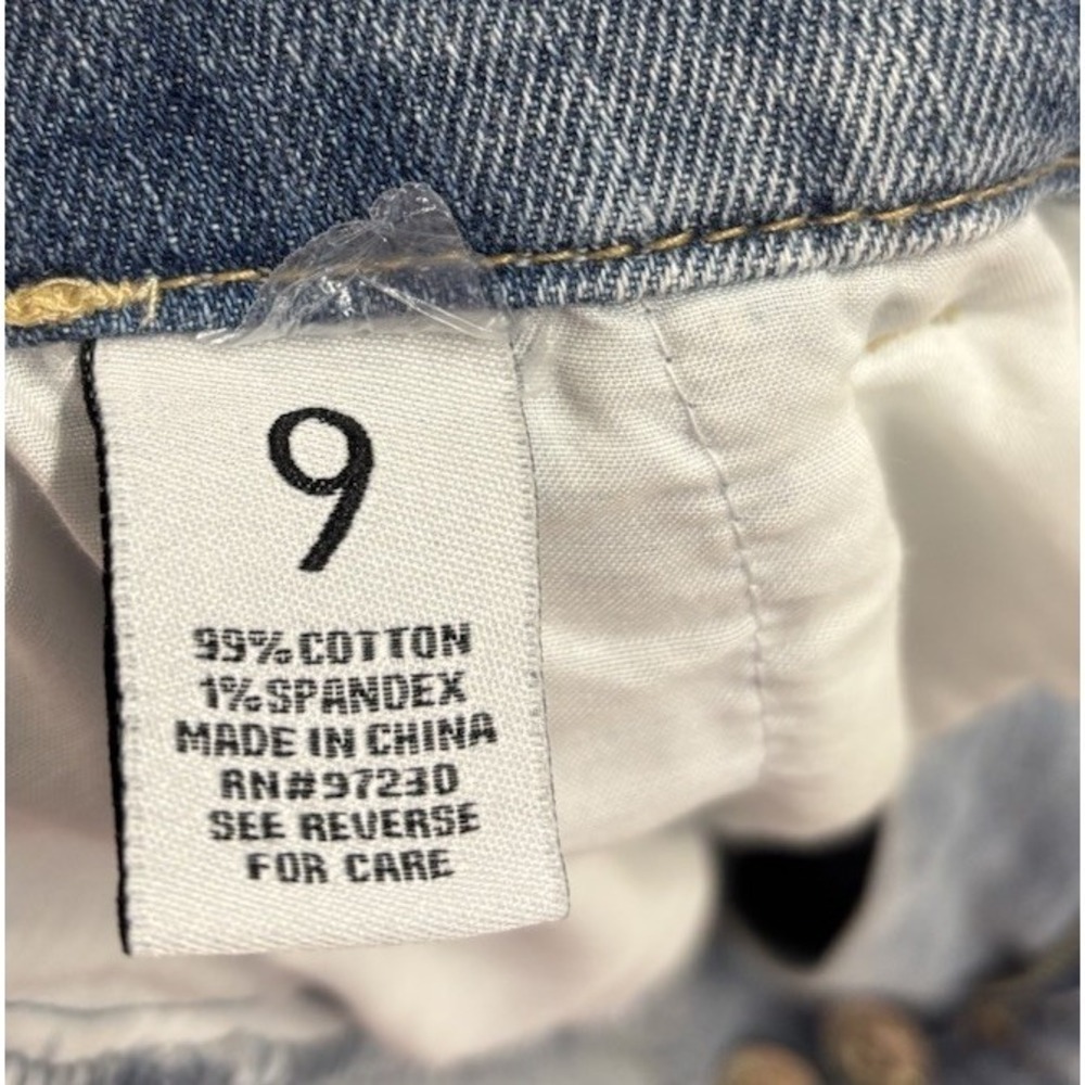 NWT Almost Famous Size 9 Super High Rise Paperbag Trouser Jeans Distressed Belt - Picture 14 of 15